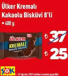 ÜLKER KREMALI KAKAOLU BİSKÜVİ 8’Lİ • 488 G ÜLKER KREMALI KAKAOLU BİSKÜVİ 8’Lİ • 488 G